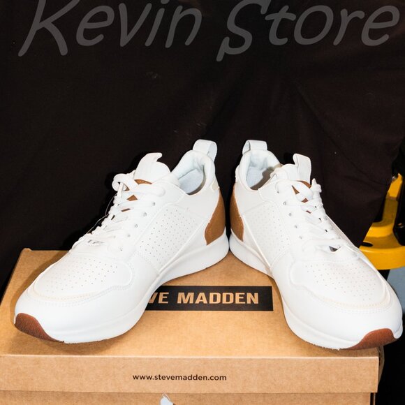 White- Steve Madden Men's Jogger Sneaker Ortholite Cushioned Insole, Steve Madd… - Picture 1 of 7